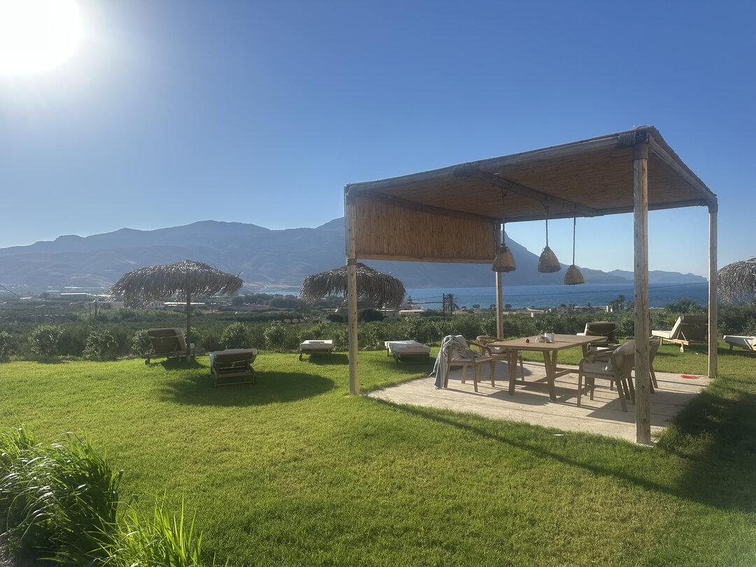Garden Pergola Dining at Nusa Balos